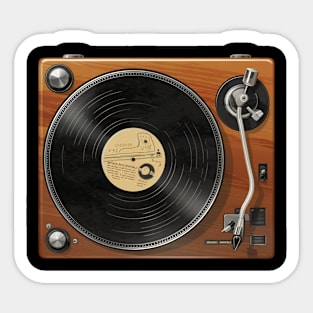 vinyl player - vintage Sticker